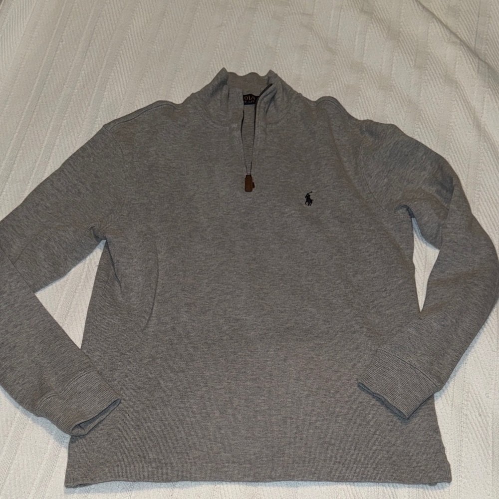 Like New Men’s Ralph Lauren Heather Gray  1/4 Zip